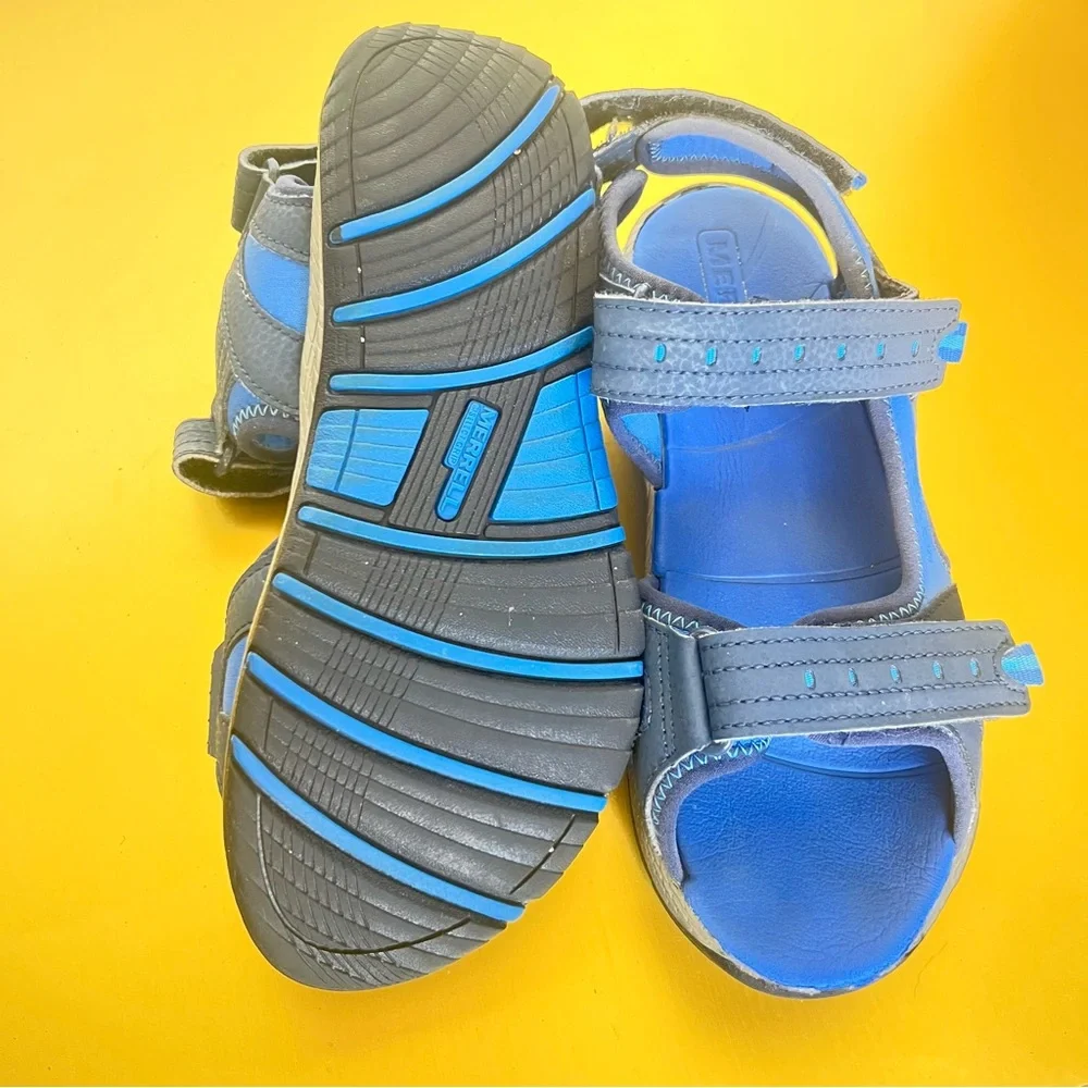 MERRELL BOYS PANTHER NAVY BLUE 2.0 SANDALS SIZE EU 35 US 4M